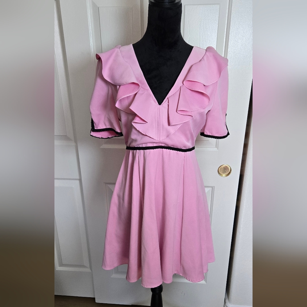 Sister Jane Pink Ruffle Dress Size M